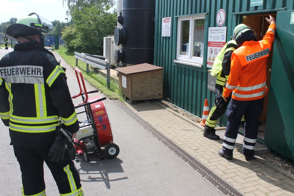 Einsatz Überdruckbelüfter an Biosgasanlage Lachendorf am 11.08.2023