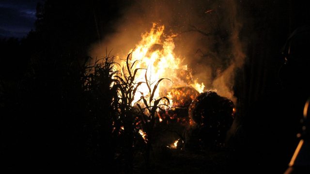 Strohballenbrand am 12.08.2023