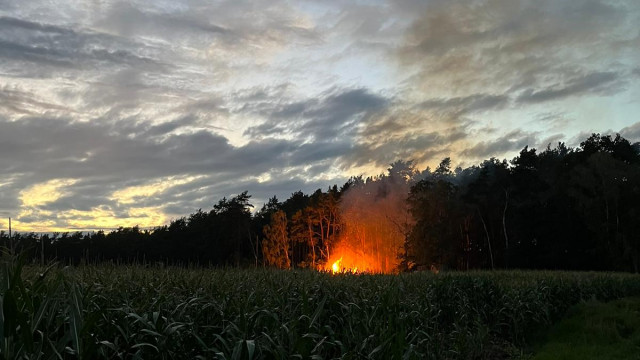 Strohballenbrand am 12.08.2023