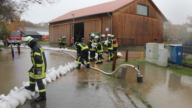 Hochwassereinsatz in Ahnsbeck - Altencellerweg