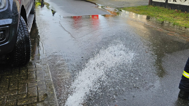 Abpumpen eines Kellers in der Allerheide am 25.12.2023