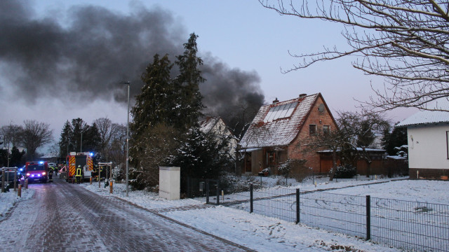 Brand Schuppen in Gockenholz am 08.01.2024