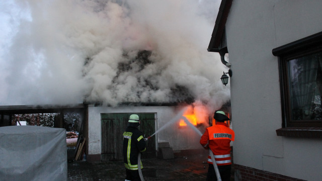 Brand Schuppen in Gockenholz am 08.01.2024