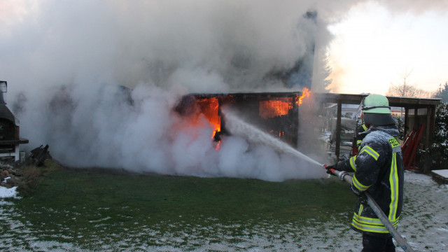 Brand Schuppen in Gockenholz am 08.01.2024