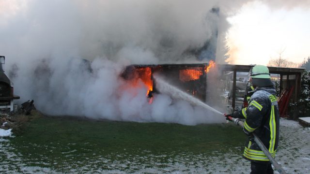 Brand Schuppen in Gockenholz am 08.01.2024