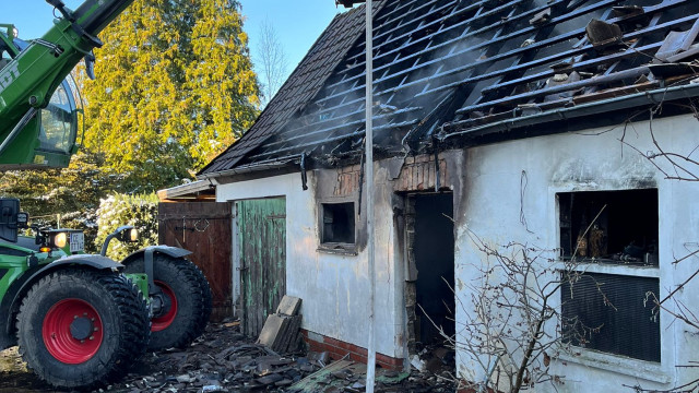 Brand Schuppen in Gockenholz am 08.01.2024