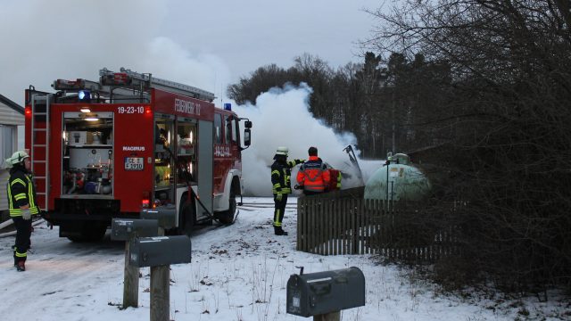 Brand Wohnheim in der Jarnser Straße