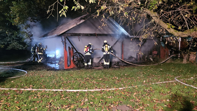 Schuppenbrand in Beedenbostel am 20.10.2024