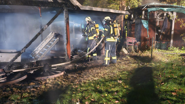 Schuppenbrand in Beedenbostel am 20.10.2024